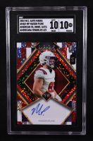 Mason Pline 2024 Wild Card Auto Mania American Diamond Autographs Americana Sparkles #AMADMP #4/5 RC (SGC 10 | Auto 10) at PristineAuction.com