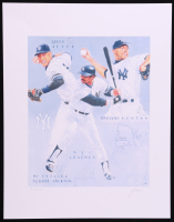 "NYC Legends" Yankees - Derek Jeter, Mariano Rivera & Reggie Jackson 11x14 LE Lithograph by John Yim #/100 (PA) at PristineAuction.com