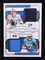 Justin Herbert / J.K. Dobbins 2024 Panini National Treasures NFL Gear Combo Materials #17 #17/99 at PristineAuction.com