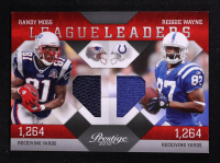 Randy Moss / Reggie Wayne 2010 Panini Prestige League Leaders Materials #13 #045/250 at PristineAuction.com