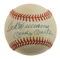Mickey Mantle & Ted Williams Signed OAL Baseball (JSA) at PristineAuction.com