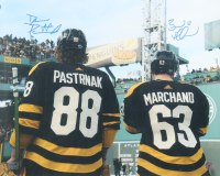 Brad Marchand & David Pastrnak Signed Bruins 16x20 Photo (Marchand & Pastrnak) at PristineAuction.com