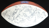Pro Bowl Logo White Panel Football Signed by (35+) with Tim Brown, Hines Ward, Ray Lewis, Junior Seau (JSA) at PristineAuction.com