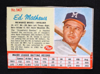 Ed Mathews 1962 Post Cereal #147 at PristineAuction.com