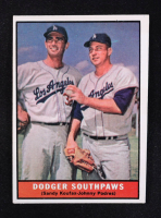 Sandy Koufax / Johnny Podres 1961 Topps #207 Dodger Southpaws at PristineAuction.com