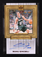 Manu Ginobili 2023-24 Panini Court Kings Legacy Portrait Signatures Ruby #LP-MGS #17/25 at PristineAuction.com
