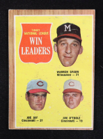 Warren Spahn / Joe Jay / Jim O'Toole 1962 Topps #58 NL Win Leaders at PristineAuction.com
