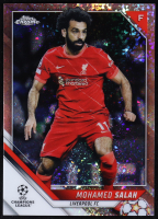 Mohamed Salah 2021-22 Topps Chrome UEFA Champions League Rose Gold Mini Diamond Refractors #21 #008/125 at PristineAuction.com