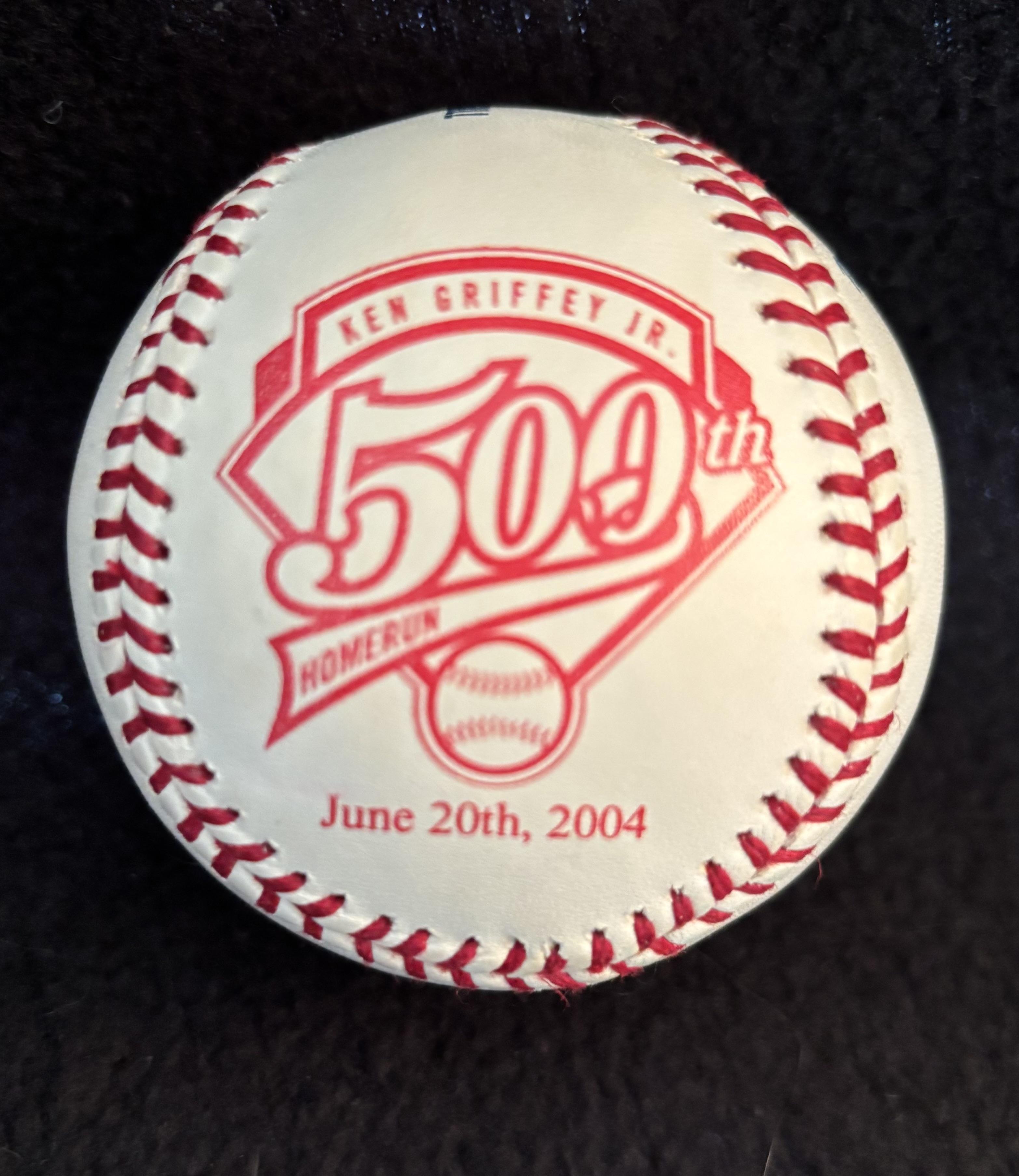 Ken Griffey Jr. Signed LE Commemorative 500 HR OML Baseball (UDA) at PristineAuction.com Ken Griffey Jr. Signed LE Commemorative 500 HR OML Baseball (UDA) at PristineAuction.com