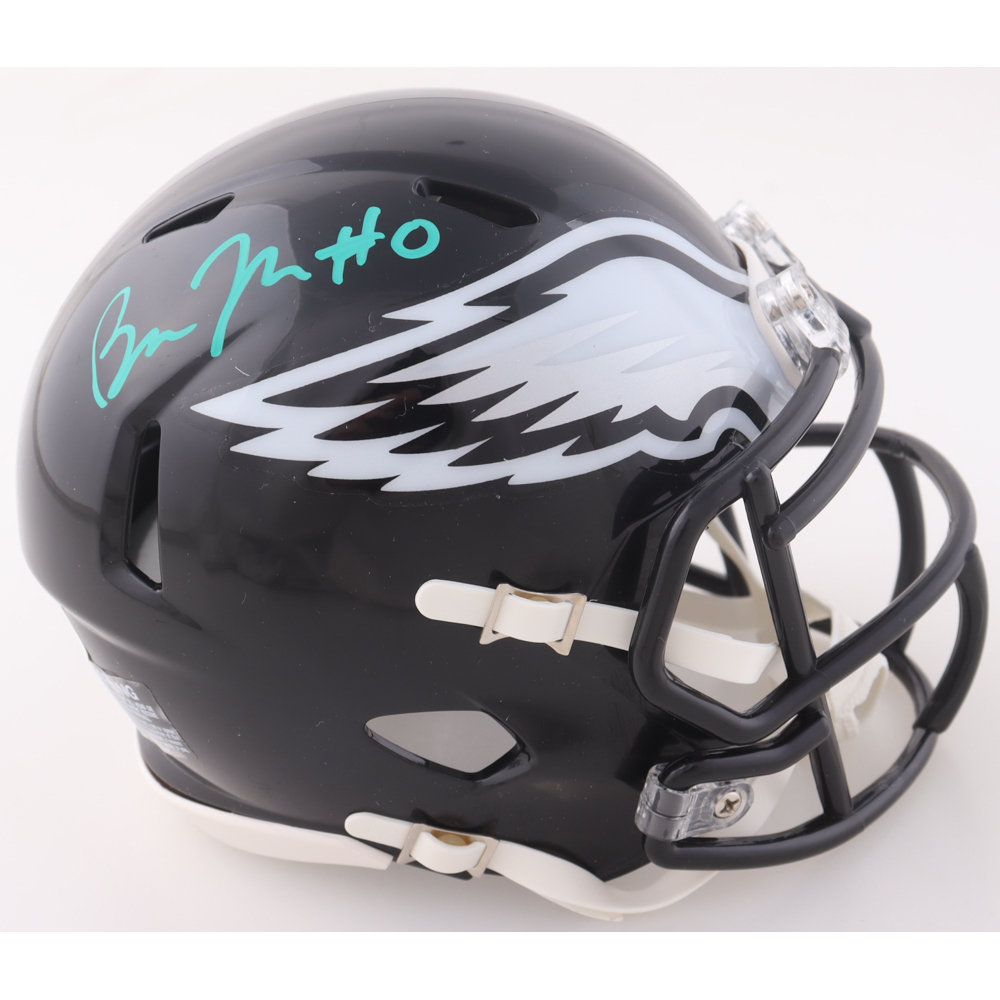 Bryce Huff Signed Eagles Slate Alternate Speed Mini Helmet (JSA) at PristineAuction.com