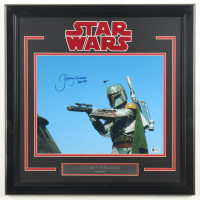 Jeremy Bulloch Signed "STAR WARS: Return of the Jedi" Custom Framed Photo Display Inscribed "Boba Fett" (Beckett) at PristineAuction.com