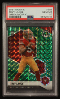 Trey Lance 2021 Panini Mosaic Mosaic Green #303 RC (PSA 10) at PristineAuction.com
