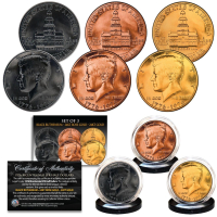 Set of (3) 1976 Bicentennial US JFK Kennedy Half Dollar Coins at PristineAuction.com