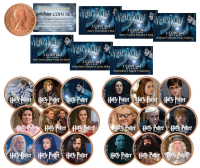 "Harry Potter and the Deathly Hallows" Set of (18) UK British Half Penny Coins at PristineAuction.com