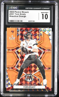Tom Brady 2022 Panini Mosaic Reactive Orange #291 (CGC 10) at PristineAuction.com