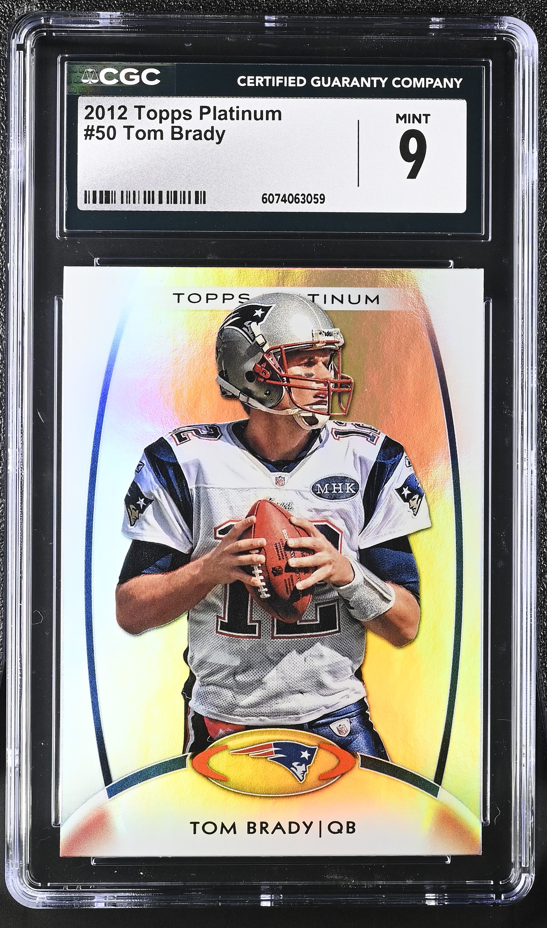 Tom Brady 2012 Topps Platinum #50 (CGC 9) at PristineAuction.com Tom Brady 2012 Topps Platinum #50 (CGC 9) at PristineAuction.com