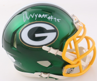 Devonte Wyatt Signed Packers Flash Alternate Speed Mini Helmet (JSA) at PristineAuction.com