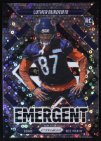 Luther Burden III 2025 Panini Prizm Emergent Prizms No Huddle #19 RC at PristineAuction.com