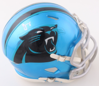 Jonathan Mingo Signed Panthers Flash Alternate Speed Mini Helmet (JSA) at PristineAuction.com