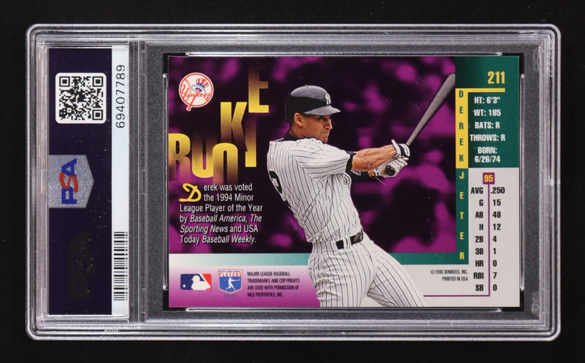 Derek Jeter 1996 Leaf Gold Rookie #211 RC (PSA 9) | Pristine Auction