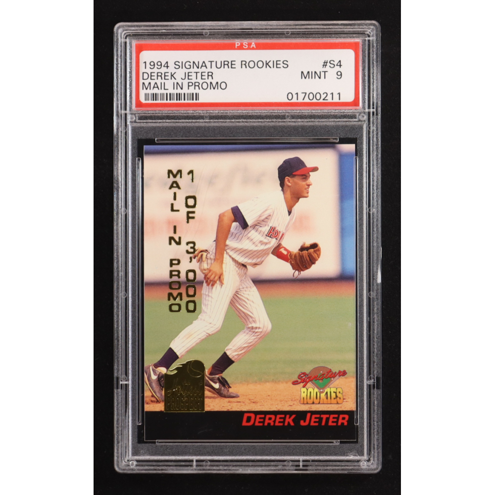 Derek Jeter 1994 Signature Rookies Mail In Promo #S4 RC #1/3000 (PSA 9) at PristineAuction.com