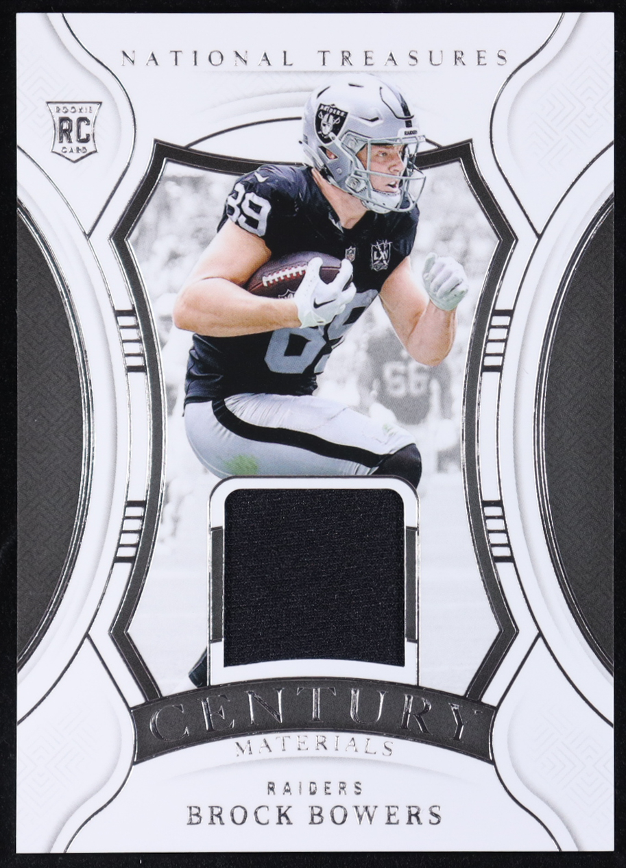 Brock Bowers 2025 Panini National Treasures Century Materials #97 #05/99 RC at PristineAuction.com Brock Bowers 2025 Panini National Treasures Century Materials #97 #05/99 RC at PristineAuction.com
