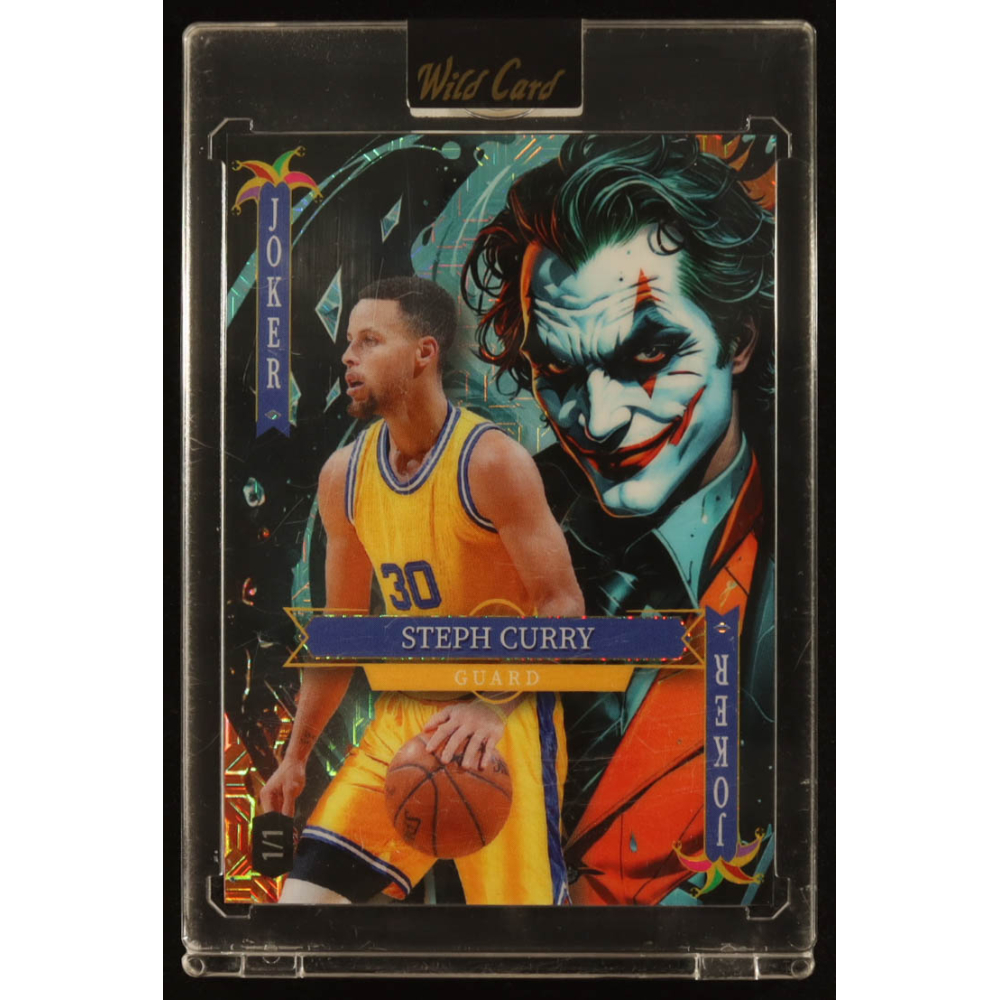 Stephen Curry 2025 Wild Card Jokers Wild Joker Mojo #SDJWM-SCNp01 #1/1 at PristineAuction.com