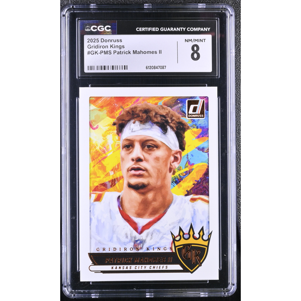 Patrick Mahomes II 2025 Donruss Gridiron Kings #GK-PMS (CGC 8) at PristineAuction.com