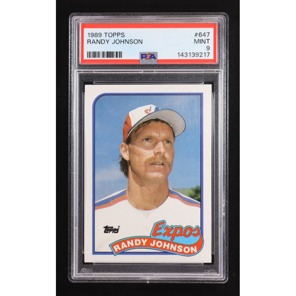 Randy Johnson 1989 Topps #647 RC (PSA 9) at PristineAuction.com