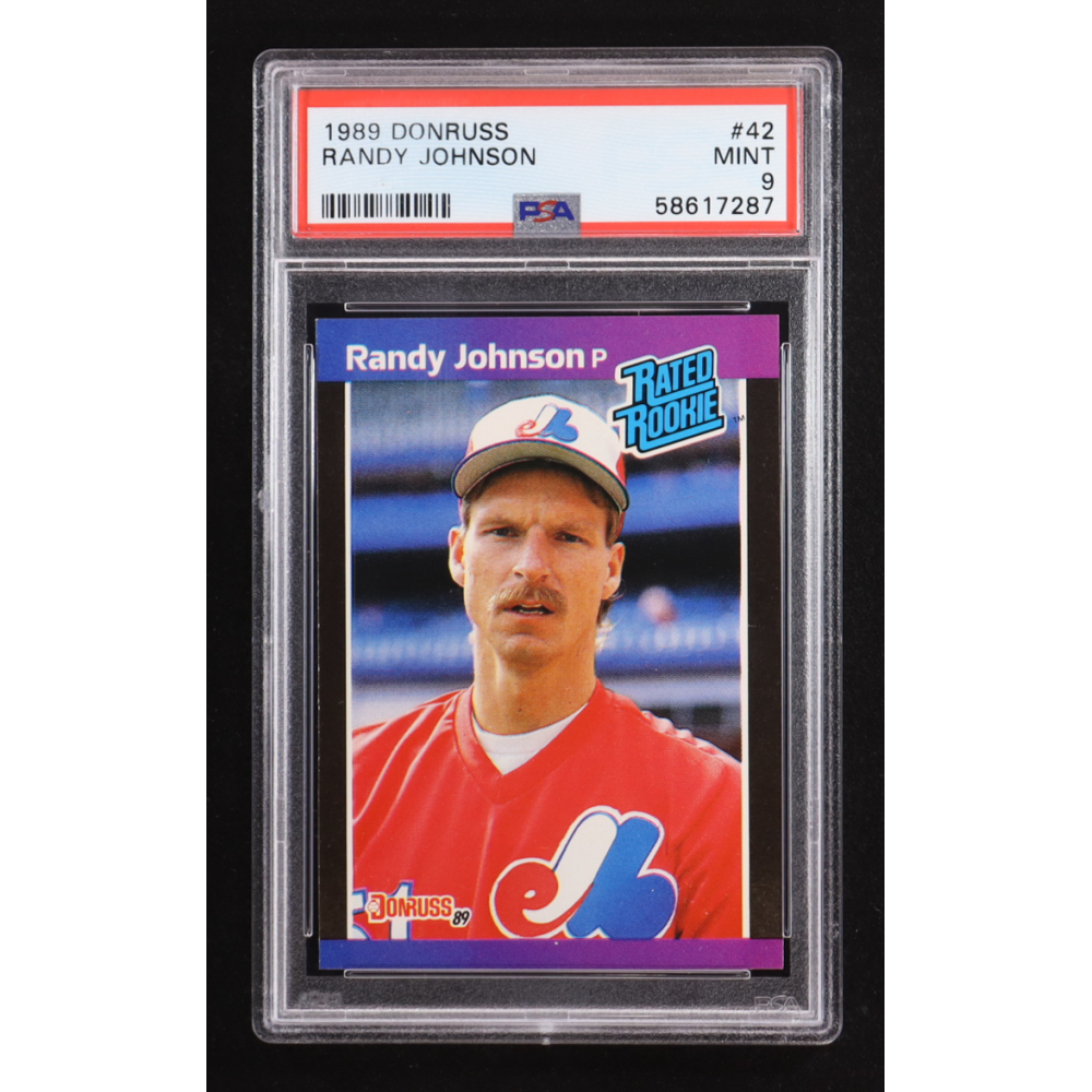 Randy Johnson 1989 Donruss Rated Rookie #42 RC (PSA 9) at PristineAuction.com