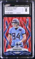 Gunnar Helm 2025 Panini Phoenix Red Seismic #246 RC #17/99 (CGC 8) at PristineAuction.com