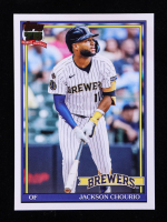 Jackson Chourio 2026 Topps '91 Topps #T9118 at PristineAuction.com