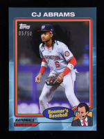 CJ Abrams 2024 Topps X Chris Berman Boomer's Baseball Teal #98 #5/50 at PristineAuction.com