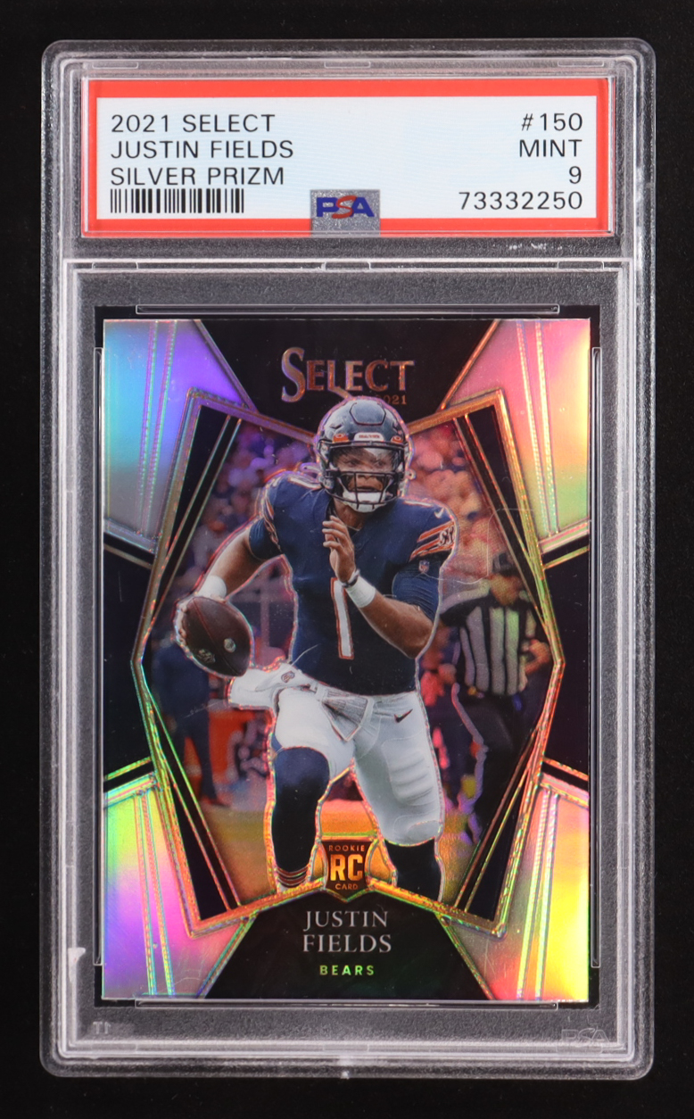 Justin Fields 2021 Select Prizm Silver #150 RC (PSA 9) at PristineAuction.com Justin Fields 2021 Select Prizm Silver #150 RC (PSA 9) at PristineAuction.com