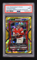 Jaxson Dart 2025 Panini Prizm Draft Picks Student Orientation Gold Ice #9 RC (PSA 9) at PristineAuction.com