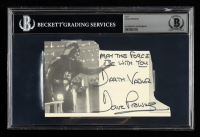 David Prowse Signed "Star Wars" Cut Inscribed "Darth Vader" & "May The Force Be With You" (BGS) at PristineAuction.com