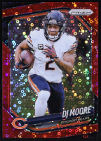 D.J. Moore 2025 Panini Prizm Prizms No Huddle Red #9 #65/99 at PristineAuction.com