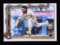Jackson Chourio 2025 Topps Holiday #H182 at PristineAuction.com