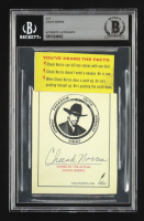 Chuck Norris Signed Cut (BAS) at PristineAuction.com