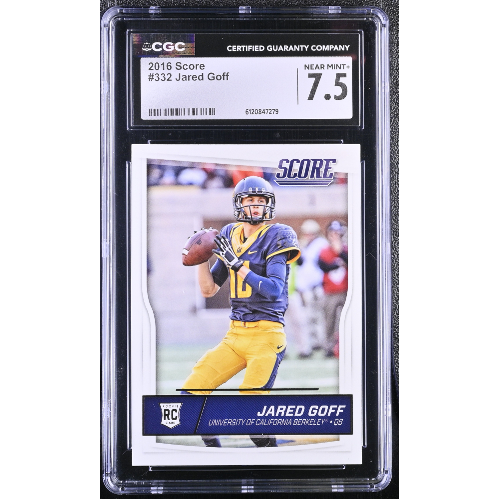 Jared Goff 2016 Score #332 RC (CGC 7.5) at PristineAuction.com
