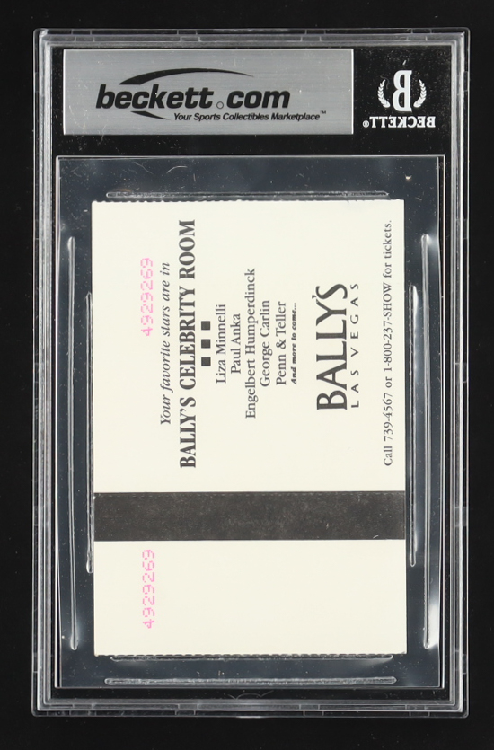 George Carlin Signed Bally's Las Vegas Comedy Show Ticket (BAS) at PristineAuction.com George Carlin Signed Bally's Las Vegas Comedy Show Ticket (BAS) at PristineAuction.com