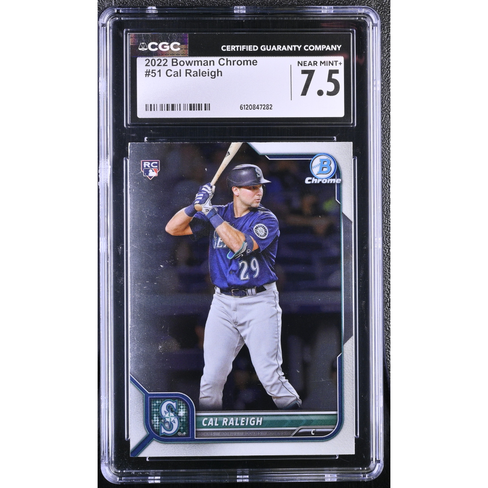 Cal Raleigh 2022 Bowman Chrome #51 (CGC 7.5) at PristineAuction.com