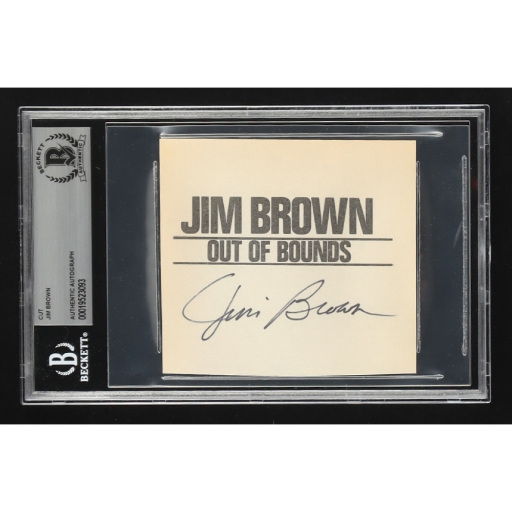 Jim Brown Signed Cut (BAS) at PristineAuction.com