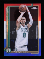Kristaps Porzingis 2025-26 Topps Chrome Red White and Blue Refractors #41 at PristineAuction.com