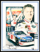 Dale Earnhardt Jr. Signed NASCAR 11x15 Art Print Inscribed "Power and Pride" (Fanatics) at PristineAuction.com