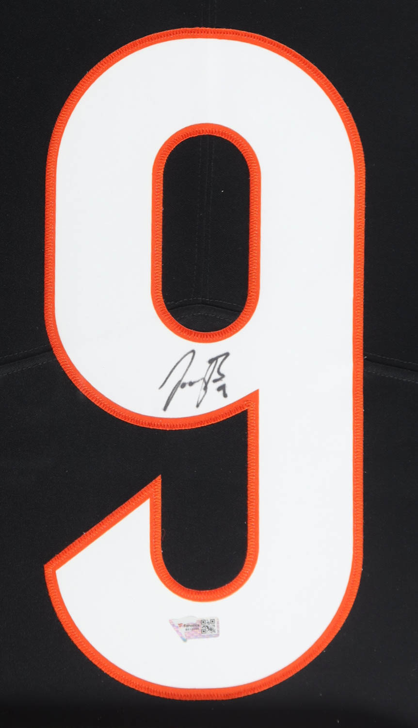 Joe Burrow Signed Bengals Custom Framed Authentic Nike Jersey with LED Display & (2) Photos & (2) (PSA) Graded Sports Cards (Fanatics) at PristineAuction.com Joe Burrow Signed Bengals Custom Framed Authentic Nike Jersey with LED Display & (2) Photos & (2) (PSA) Graded Sports Cards (Fanatics) at PristineAuction.com