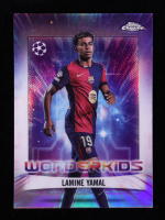 Lamine Yamal 2024-25 Topps Chrome UEFA Club Competitions Wonderkids #WK1 at PristineAuction.com