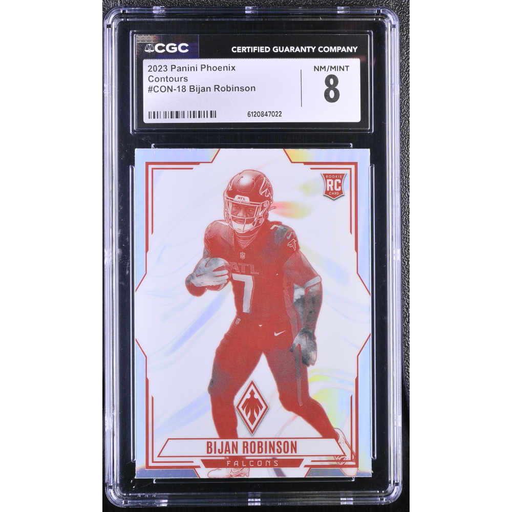 Bijan Robinson 2023 Panini Phoenix Contours #CON-18 RC (CGC 8) at PristineAuction.com