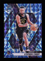 Stephen Curry 2024-25 Panini Mosaic Mosaic Reactive Blue #163 at PristineAuction.com