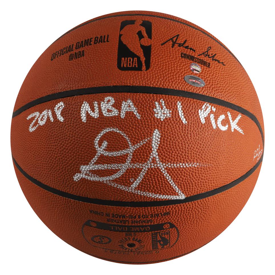 Deandre Ayton Signed LE Official NBA Game Ball Inscribed "2018 NBA #1 Pick" (Game Day Legends & Steiner) at PristineAuction.com Deandre Ayton Signed LE Official NBA Game Ball Inscribed "2018 NBA #1 Pick" (Game Day Legends & Steiner) at PristineAuction.com